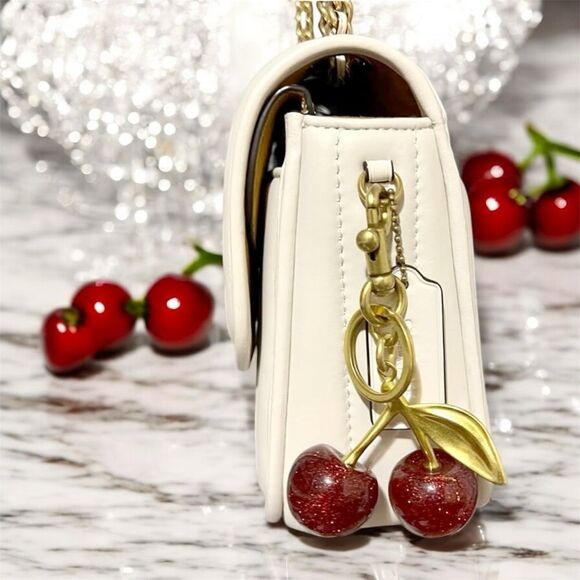 Red Cherry Bag Keychain - Picture 2 of 2